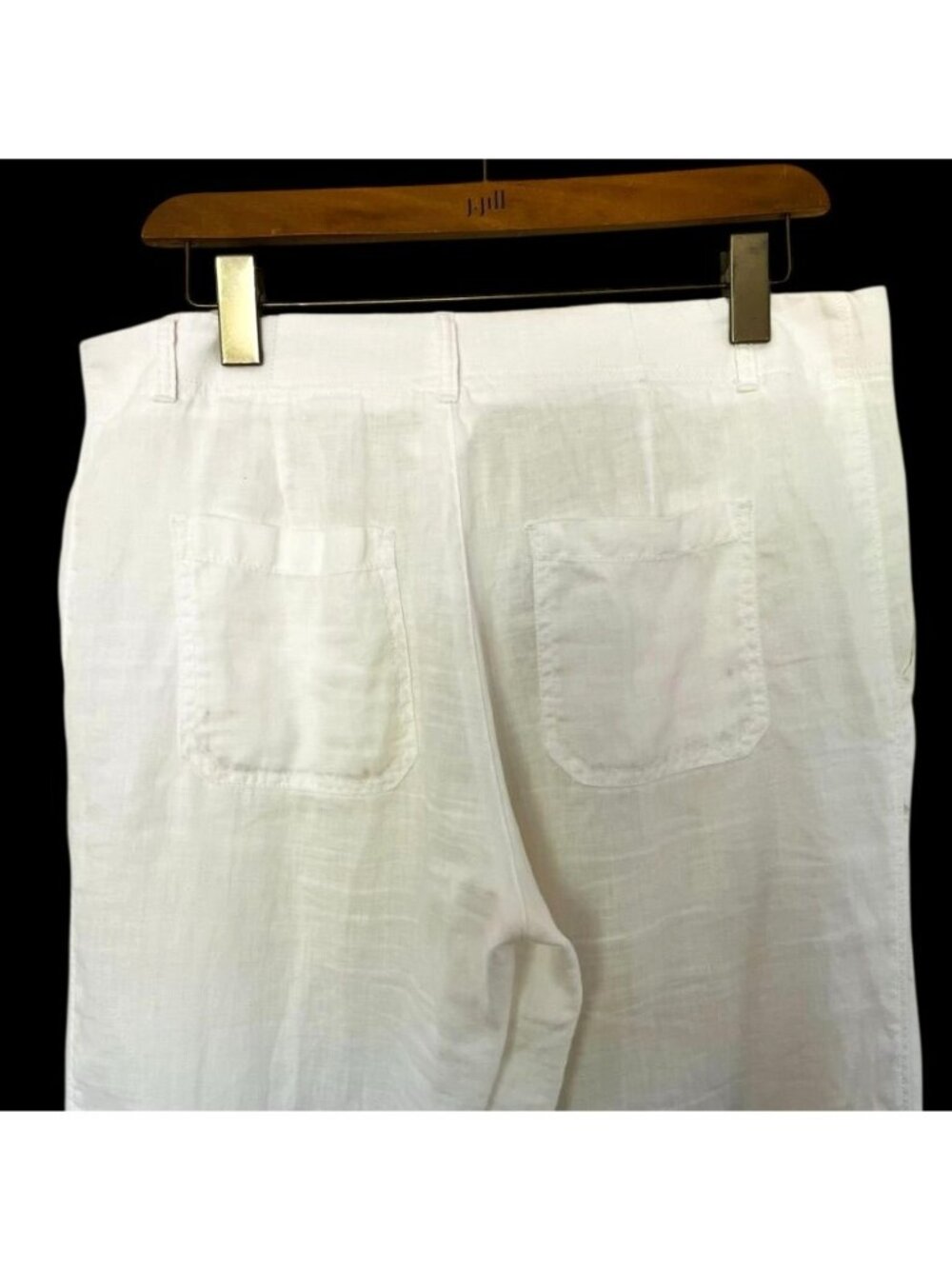 Banana Republic Womens Sz 6 White Linen Pants Lightweight Euro Summer Resort - Picture 6 of 14